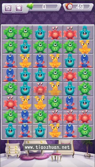 C3P外星宠物匹配融合三消HTML5休闲游戏源码