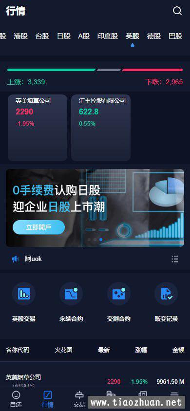 综合交易所完全开源前端vue