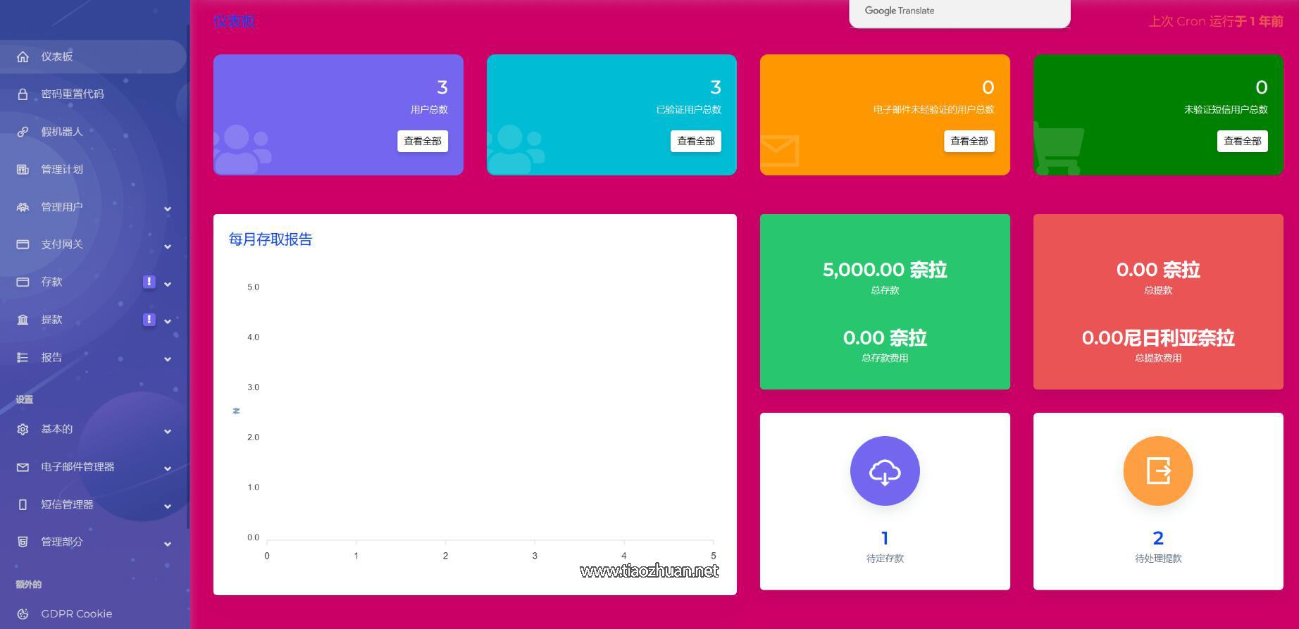 海外理财系统自定义类型