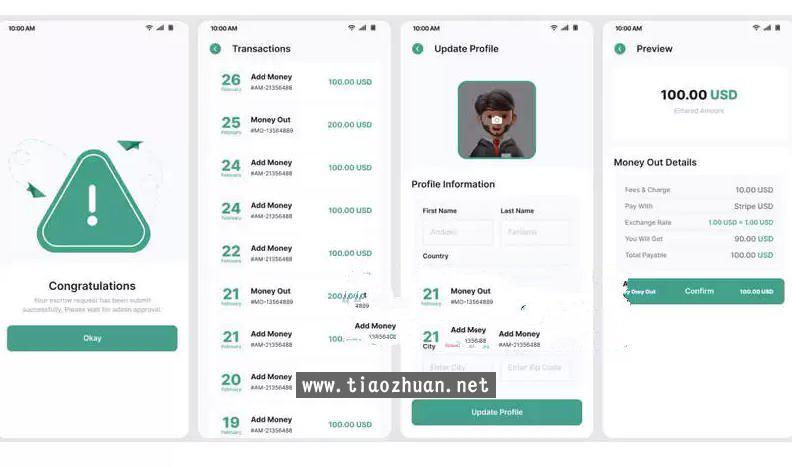 第三方担保Flutter转账汇款系统APP源码+Web前后端源码