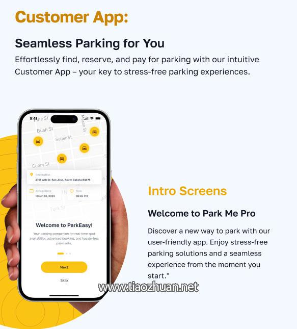ParkNow停车场车位管理Flutter全套APP源码V1.1
