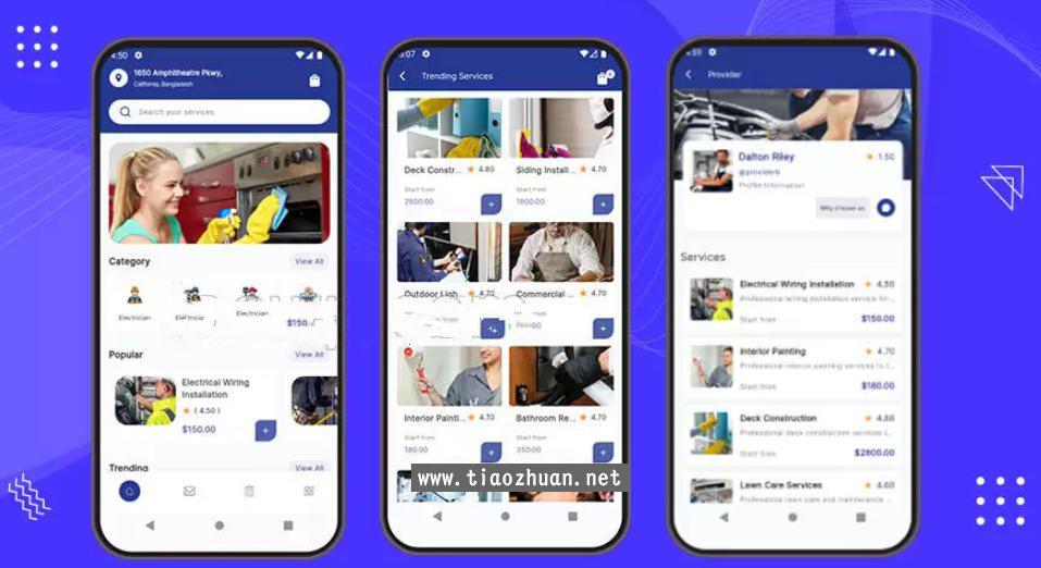 Flutter多商户家政上门服务APP源码含Laravel后端