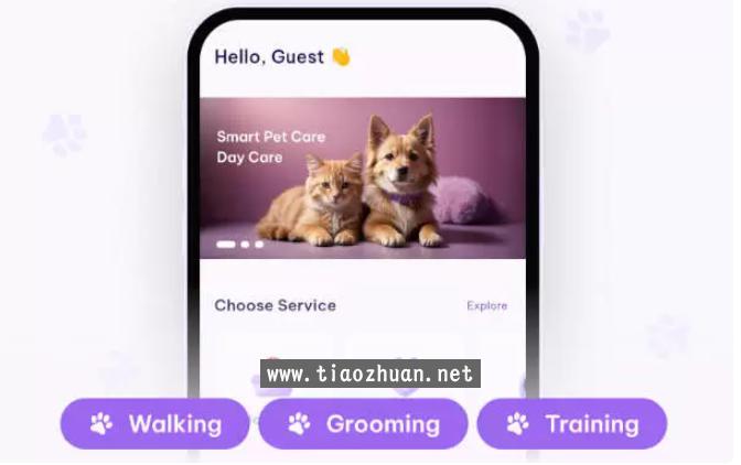 Flutter宠物护理服务预约&宠物用品商店APP源码V2.2.6