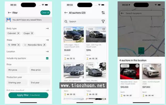 二手车拍卖市场APP源码汽车竞拍系统二手车拍卖平台